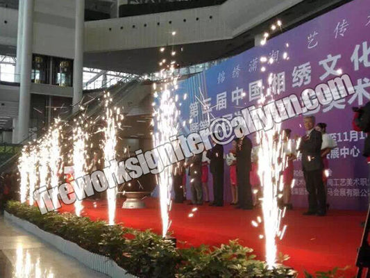 Indoor Stage Fountain Cold Flame Sparkler Machine Lighting And Audio Show