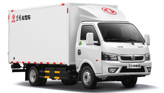डोंगफेंग इलेक्ट्रिक ईवी कार्गो कंटेनर ट्रक 1650kg हाइड्रोलिक ब्रेक