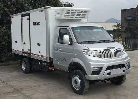 Mini EV Refrigerated Box Truck 1.5T For Fresh Food Cargo Delivery