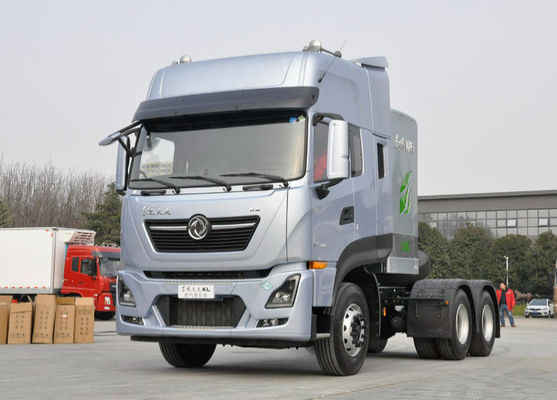 DONGFENG 6x4 CNG Yarı kamyon traktör römork Euro 3 Emisyon seviyesi