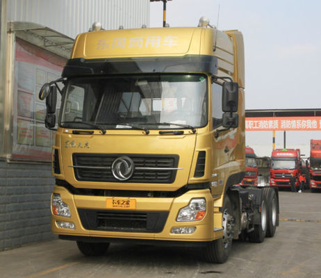 Tractor de 40T de cabeça pesada 6x4 caminhões movidos a GNC Trailer 8 Wheeler