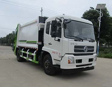 8CBM 7470kg รถบรรทุกขยะ Dongfeng รถบรรทุกพ่นขยะ