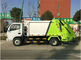 5.5 Cbm 연료 타입 쓰레기 덤프 트럭 후방 로더가 있는 쓰레기 처리기