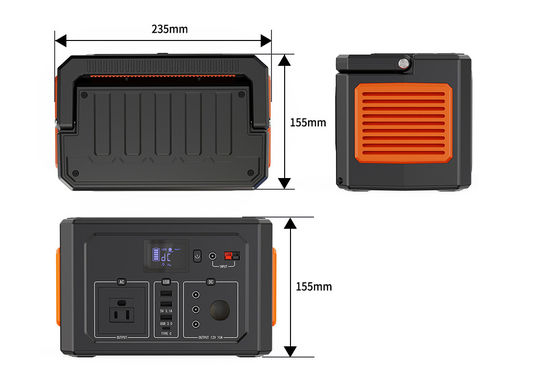 Εξωτερική ηλιακή γεννήτρια LFP 404Wh 400W Αποθήκευση ισχύος εξόδου